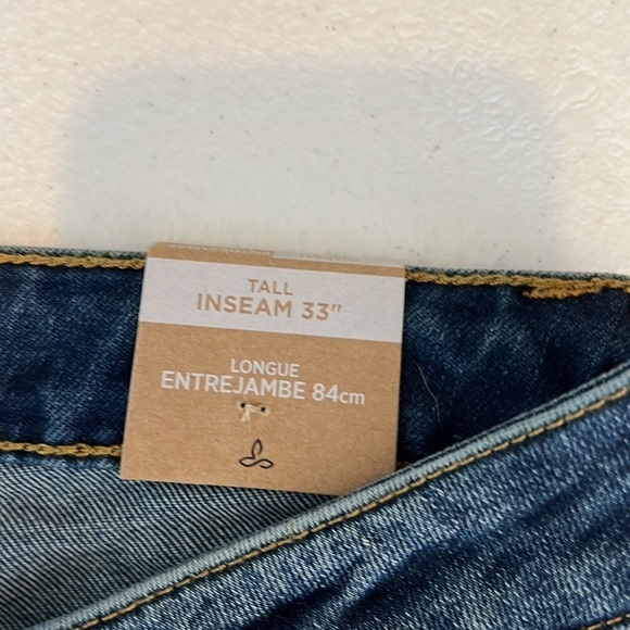 PRANA London Organic Cotton Blend Jeans Medium Wash Tall Inseam Sz 2 NWT - Picture 10 of 12